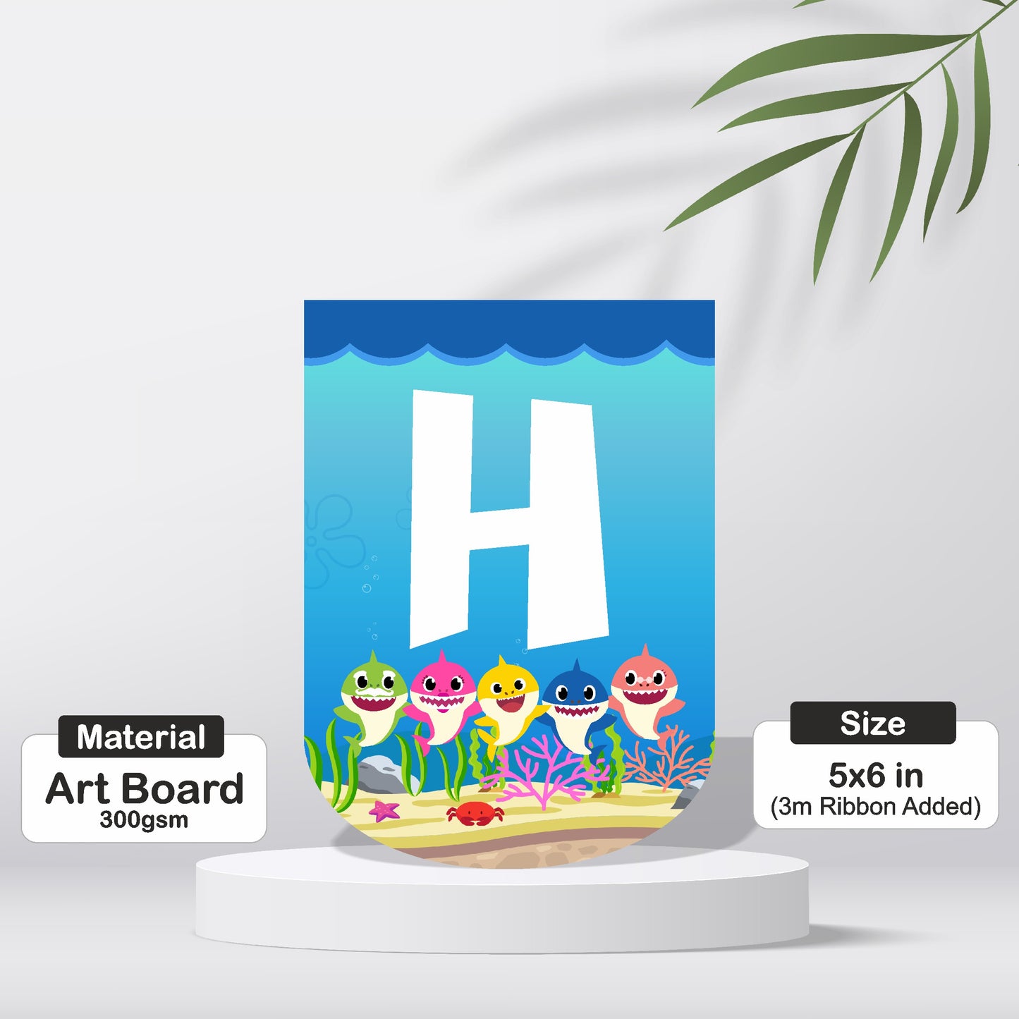 Baby Shark Theme Customized Bunting