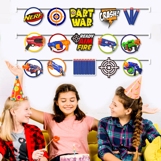 Nerf Gun Theme Character Bunting