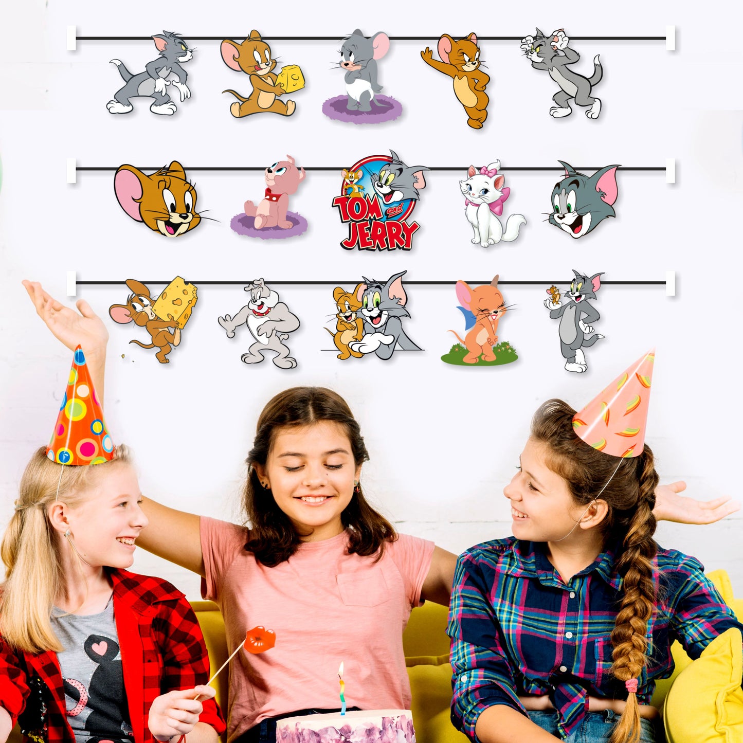 Tom & Jerry Theme Character Bunting