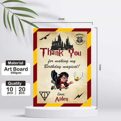 Harry Potter Theme Thank You Cards