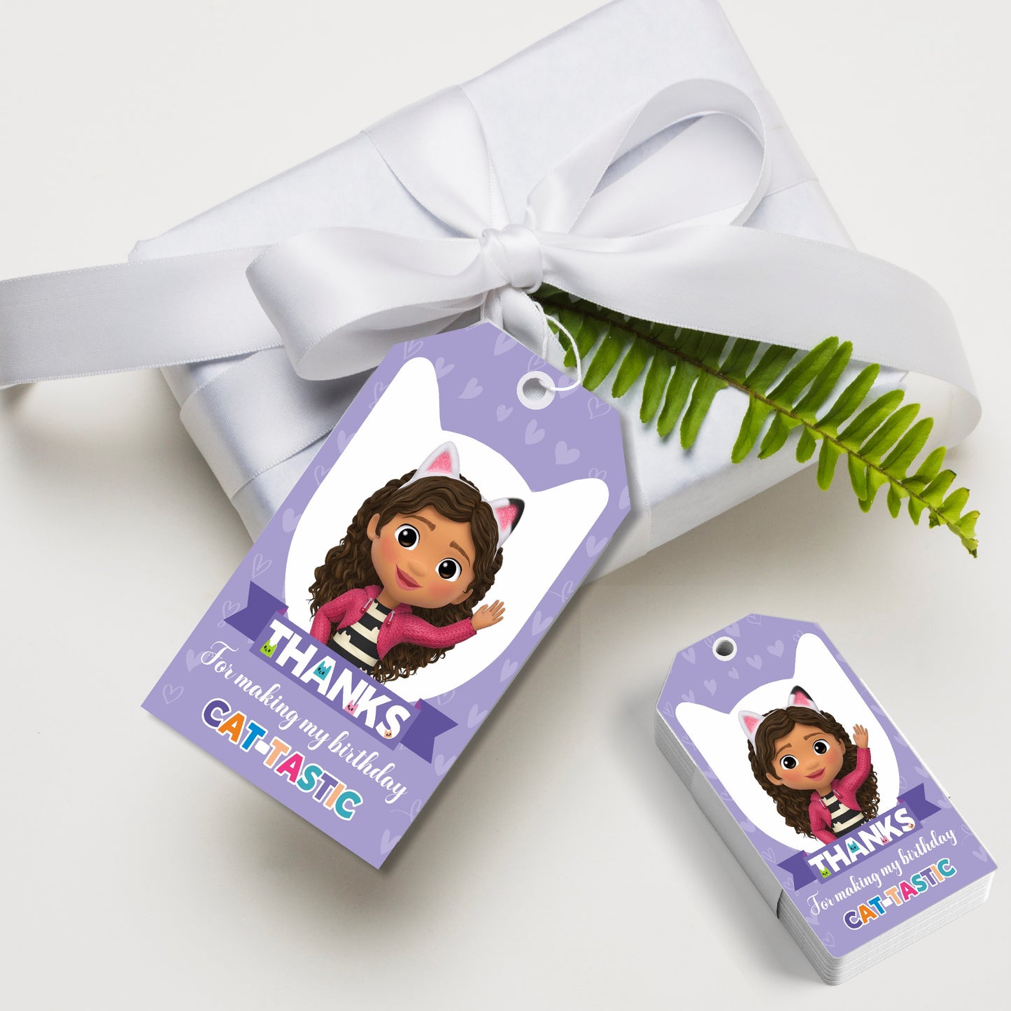 Gabby’s Dollhouse Theme Thank You Tag