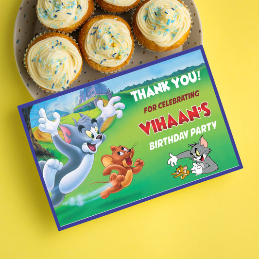 Tom & Jerry Theme Thank You Cards