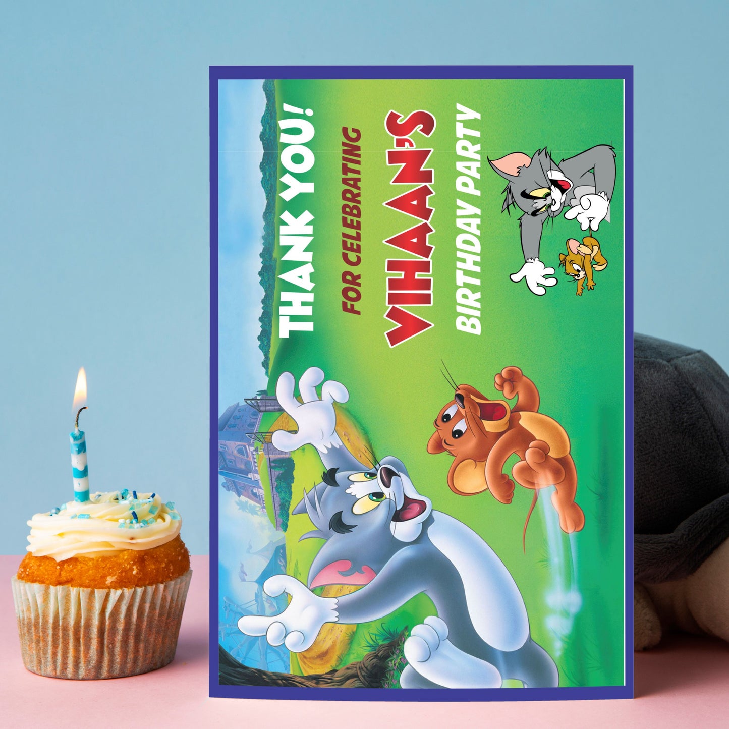 Tom & Jerry Theme Thank You Cards