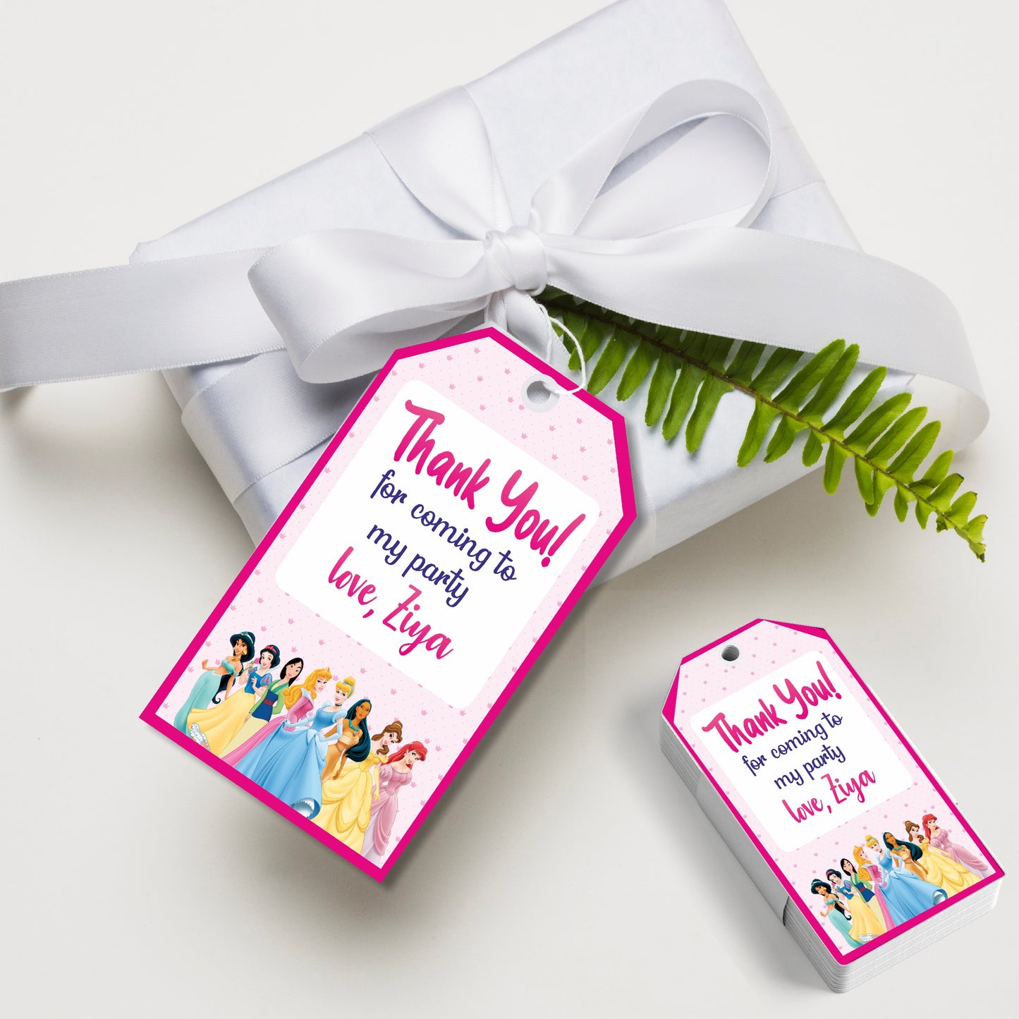 Princess Theme Thank You Tag