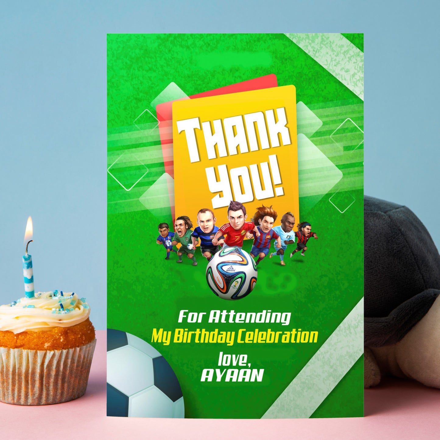 Football Theme Thank You Cards