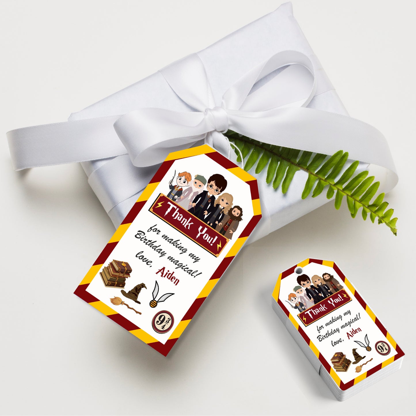 Harry Potter Theme Thank You Tag