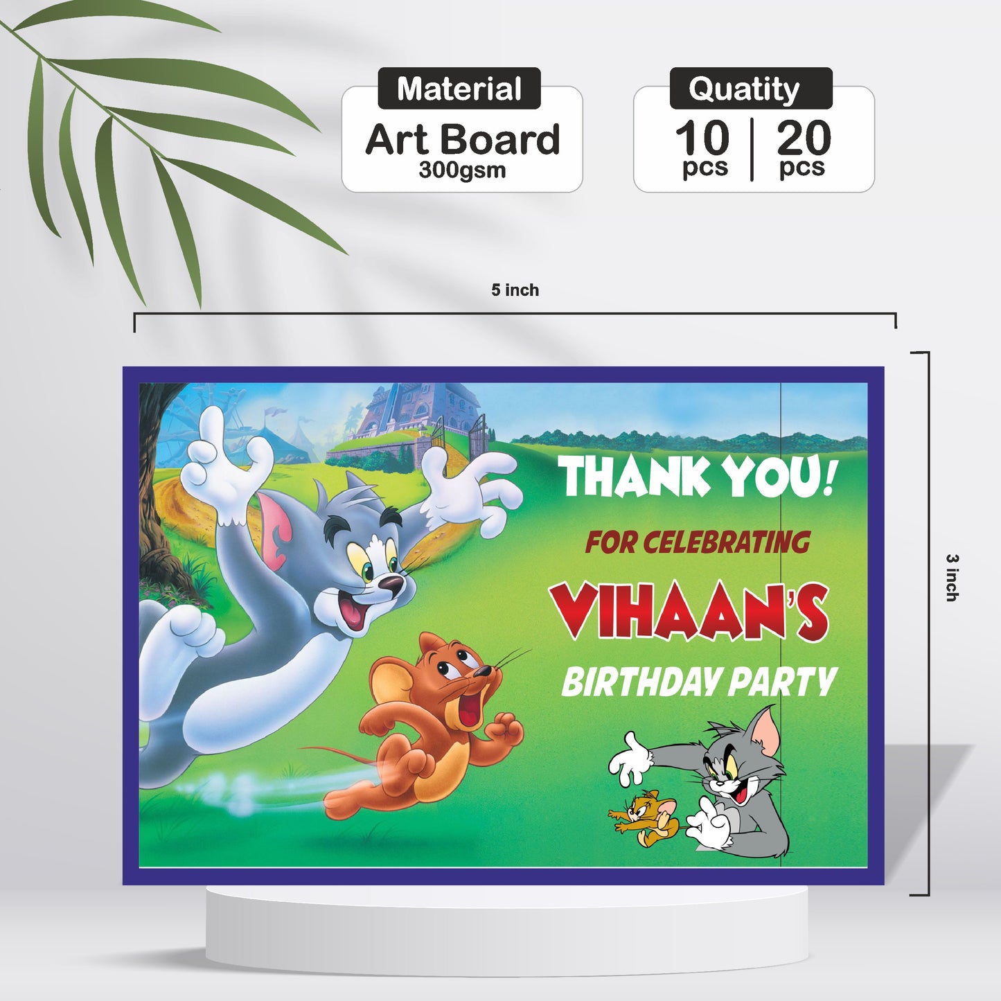 Tom & Jerry Theme Thank You Cards