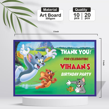 Tom & Jerry Theme Thank You Cards My Store