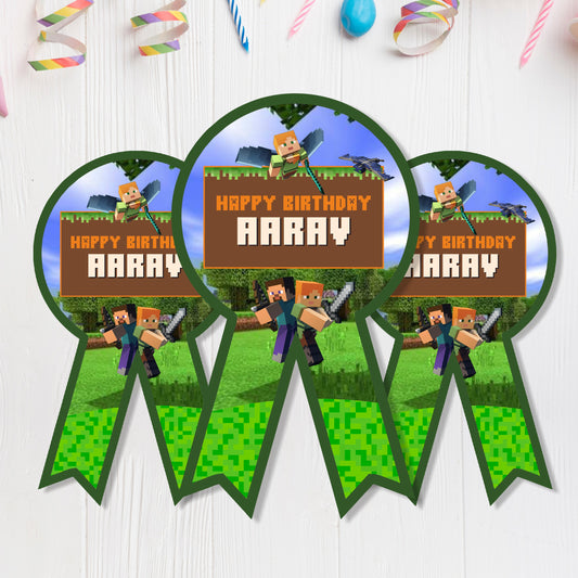 Minecraft Theme Badge