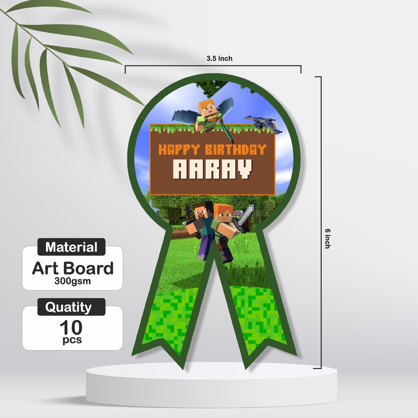 Minecraft Theme Badge