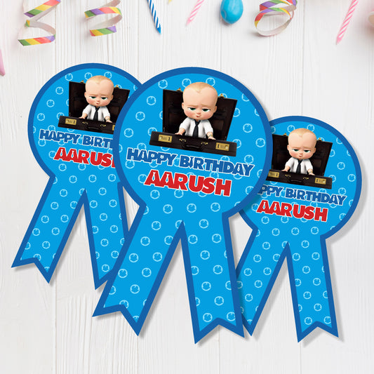 Boss Baby Theme Badge