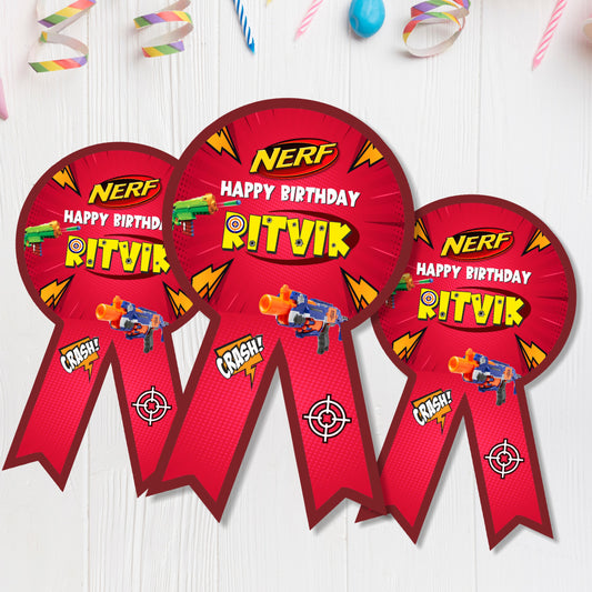 Nerf Gun Theme Badge