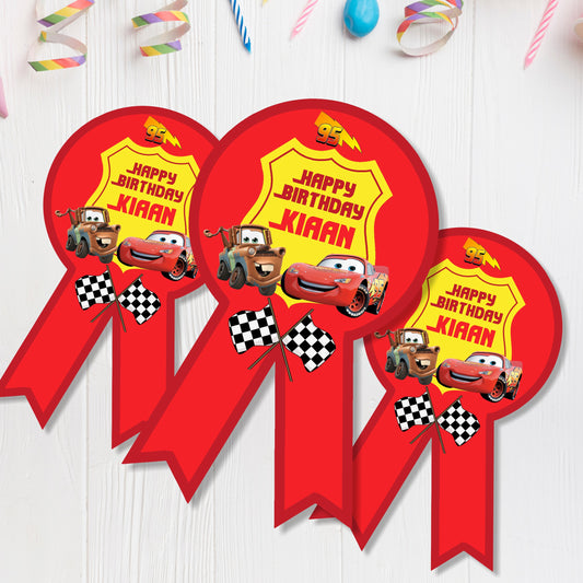 McQeen Car Theme Badge