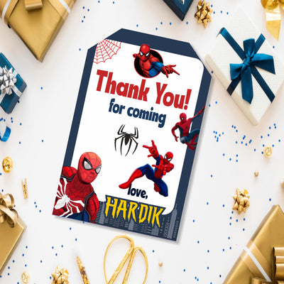 Spider-Man Thank You Tags