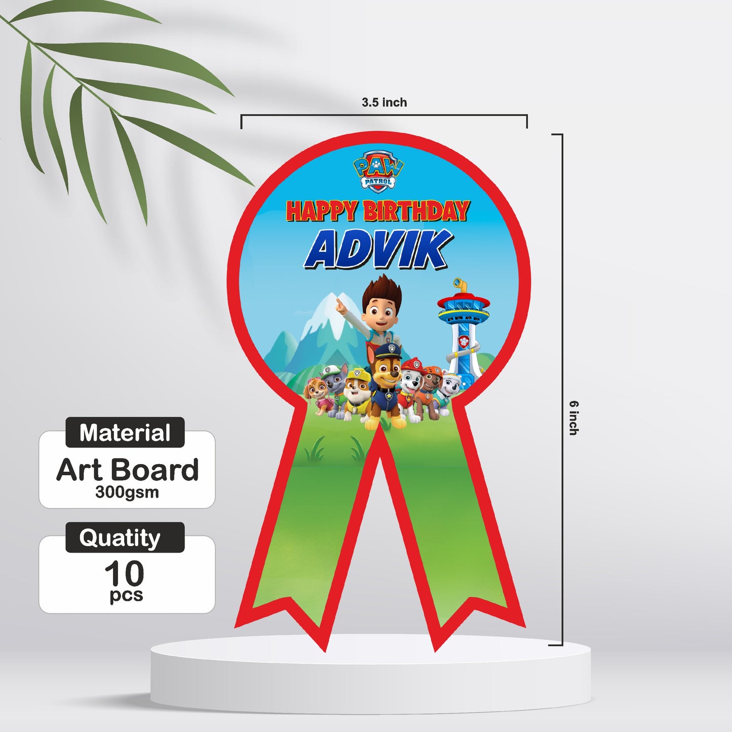 Paw Patrol Theme Badge