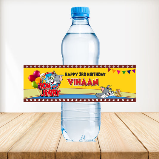 Tom & Jerry Theme Water Bottle Sticker