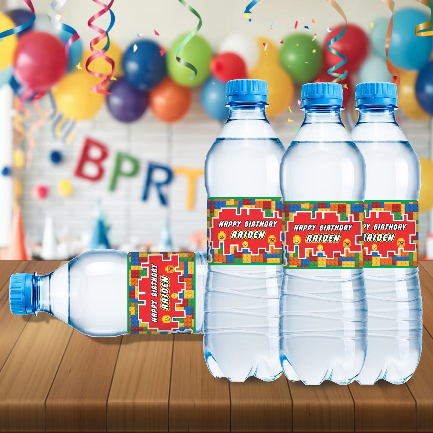 Lego Theme Water Bottle Sticker