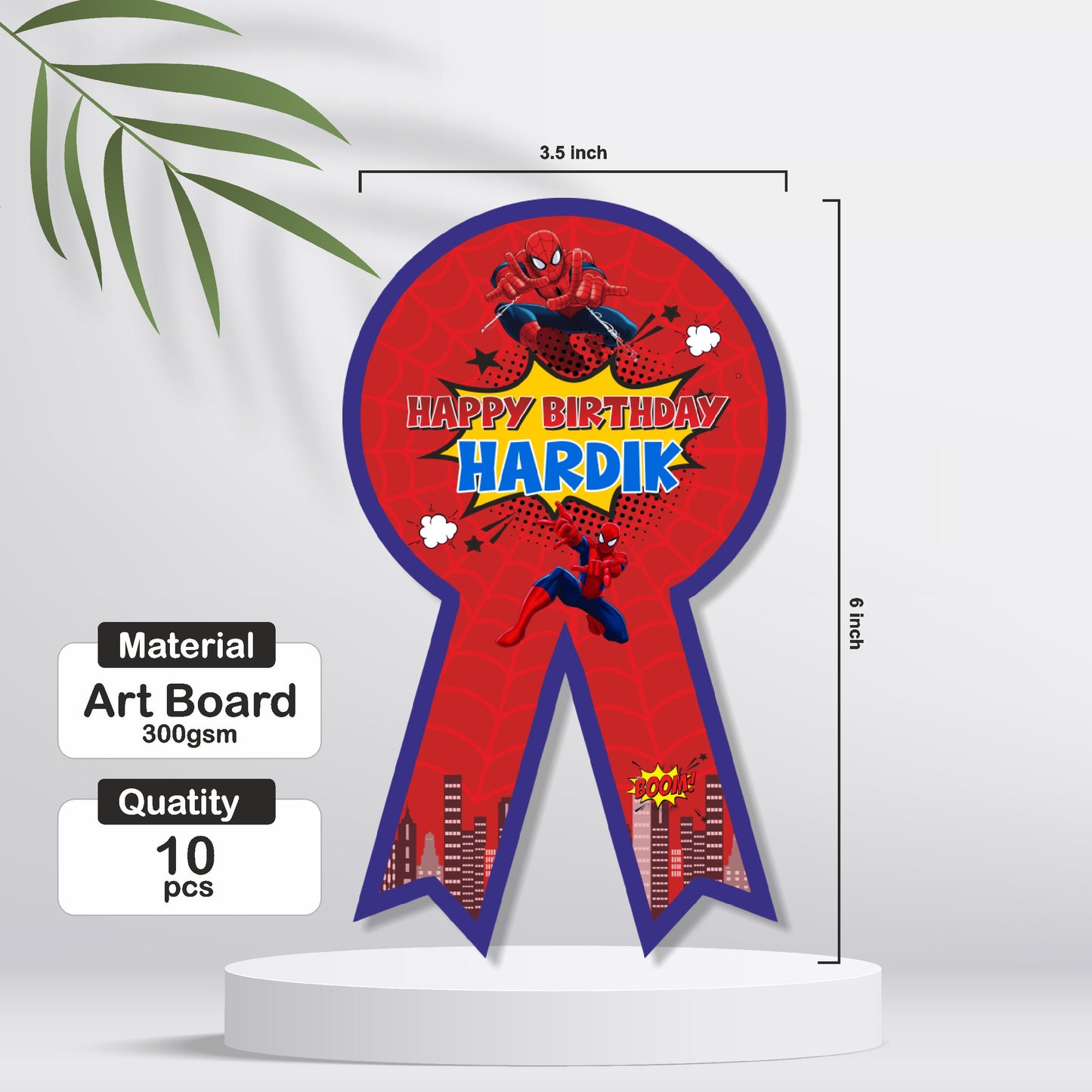 Spiderman Theme Badge