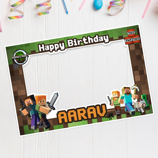 Minecraft Theme Photobooth