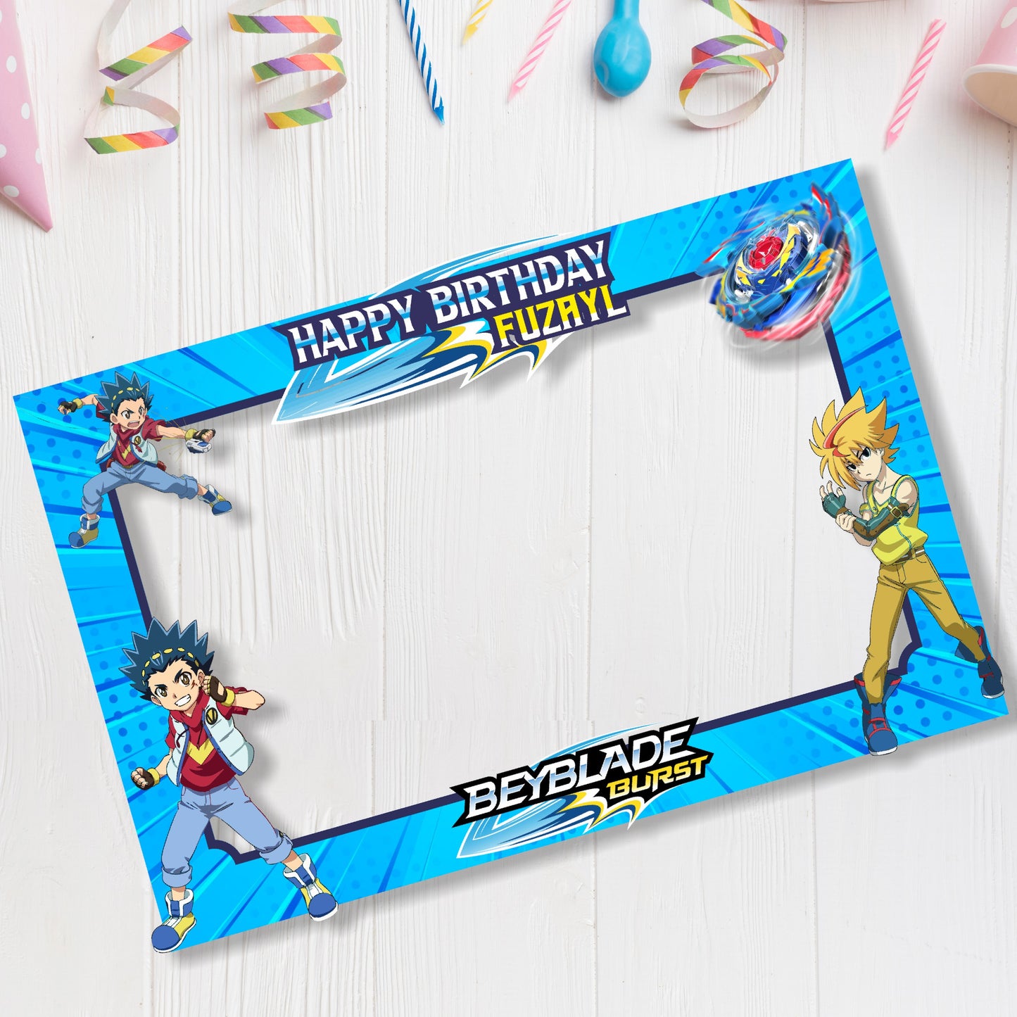 Beyblade Theme Photobooth
