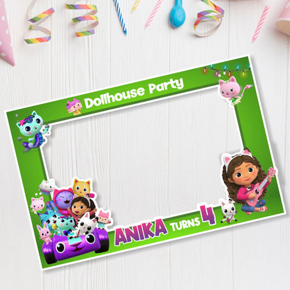 Gabby’s Dollhouse Theme Personalized  Photobooth My Store