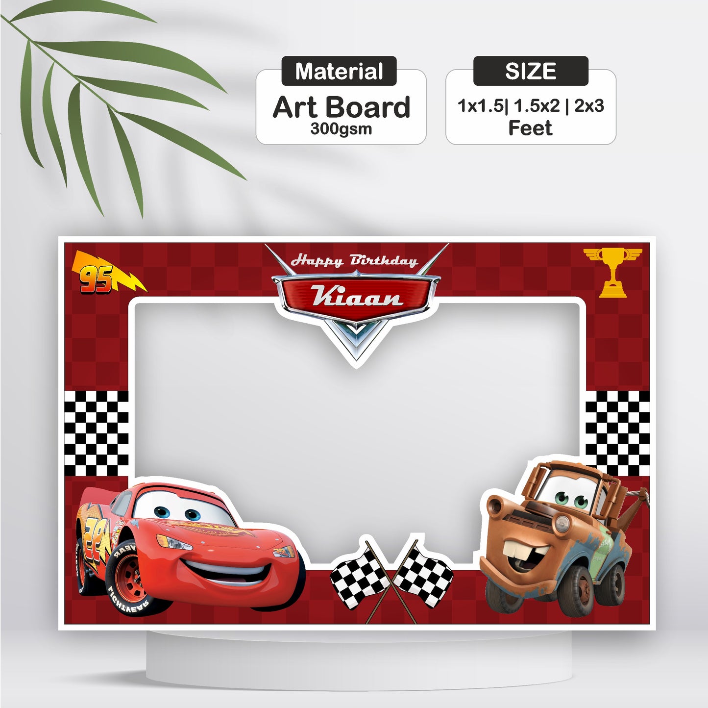 McQeen Car Theme Photobooth