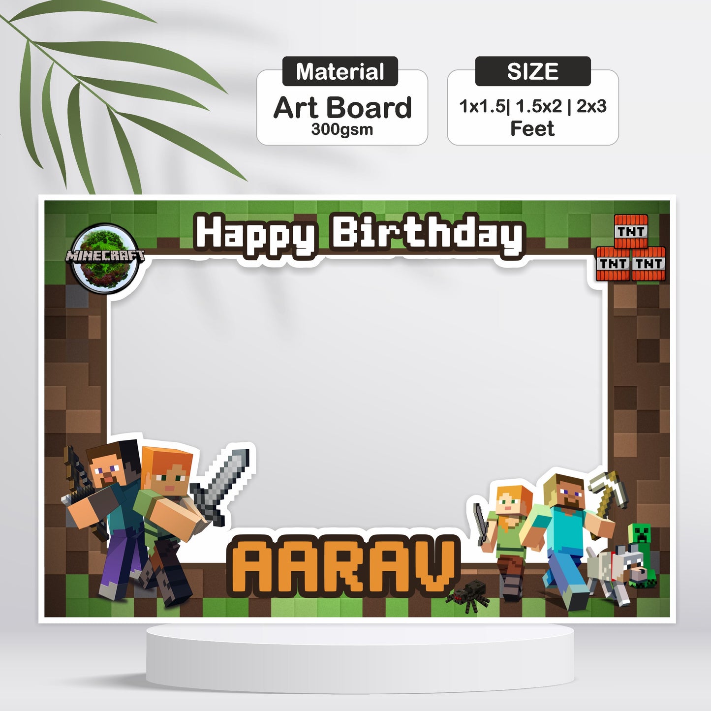 Minecraft Theme Photobooth