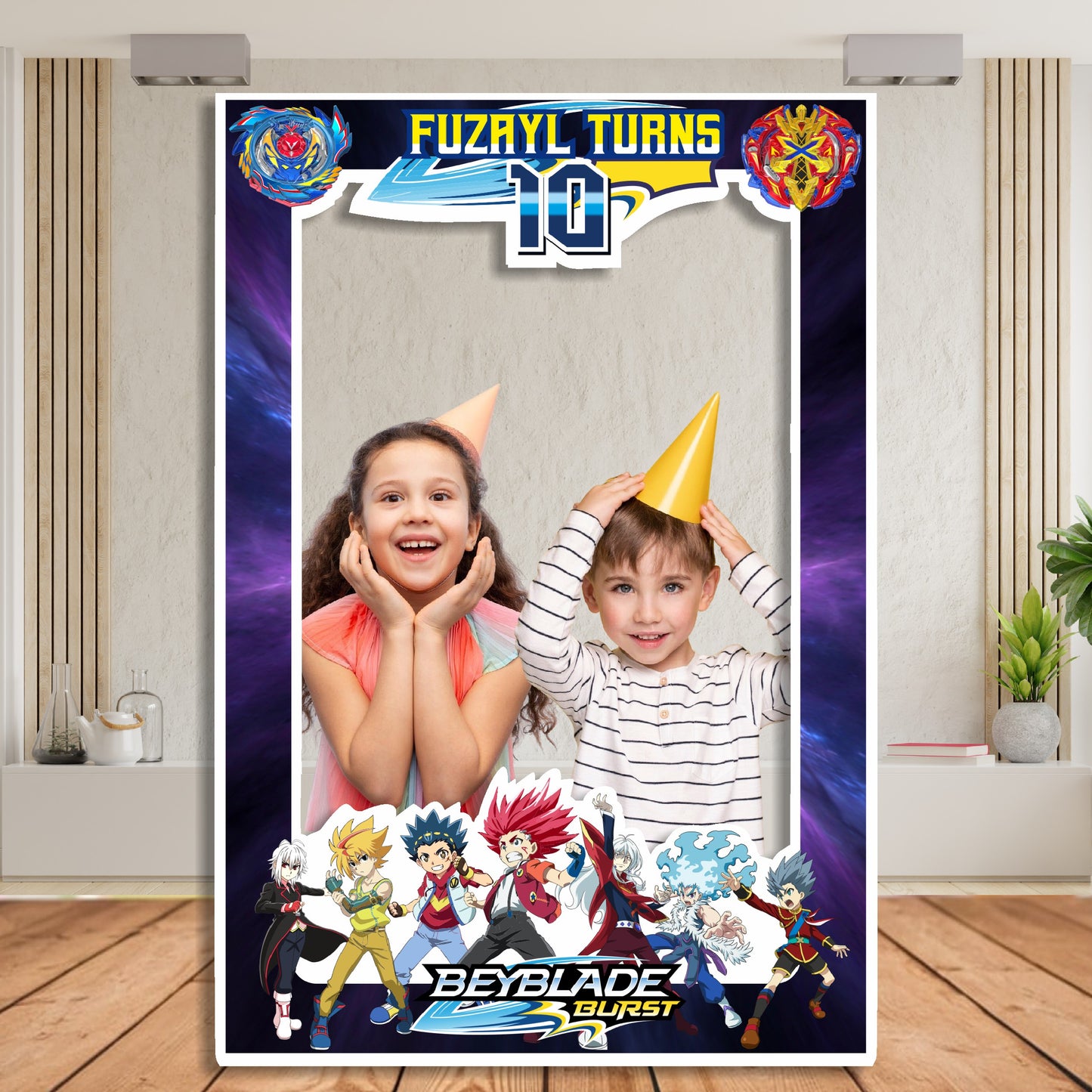 Beyblade Theme Personalized Photobooth