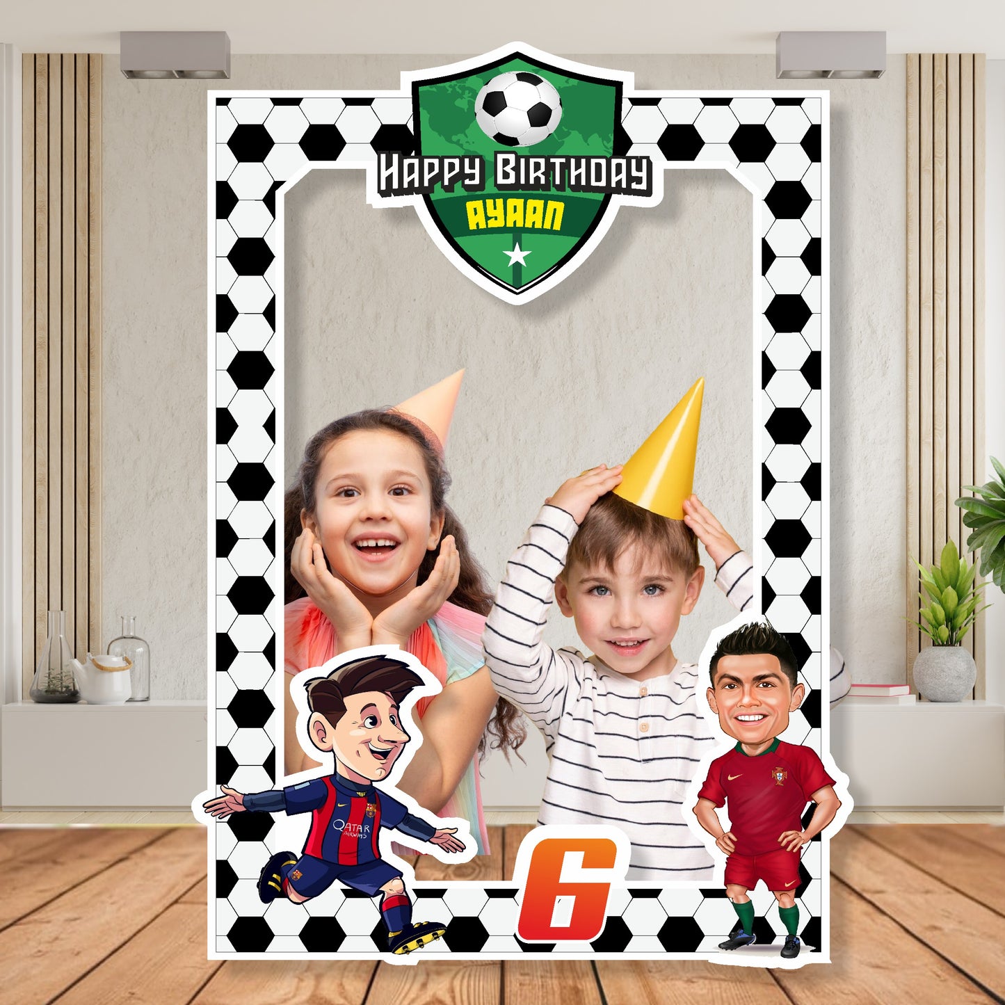 Football Theme Personalized Photobooth