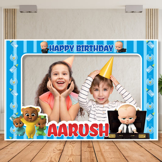 Boss Baby Theme Personalized Photobooth