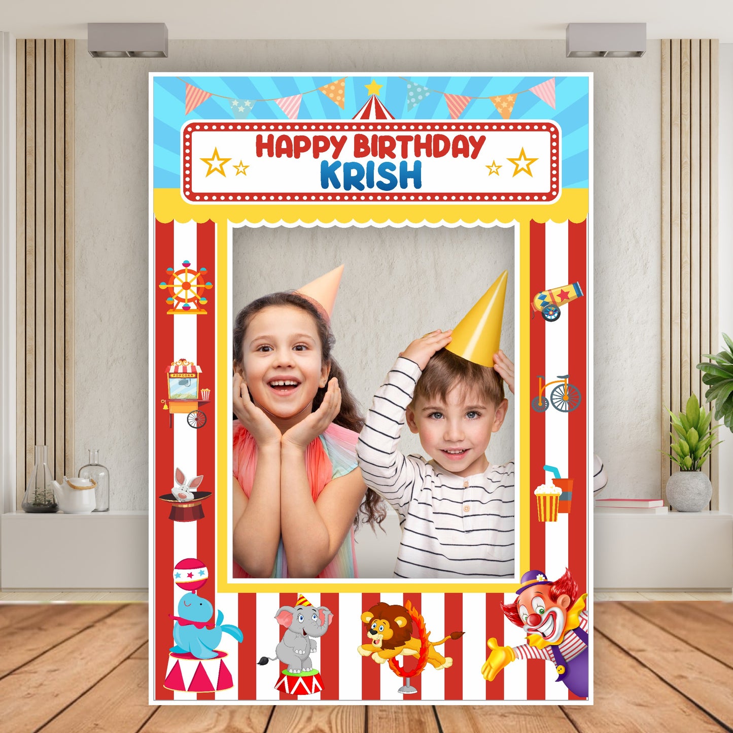Carnival Theme Personalized Photobooth