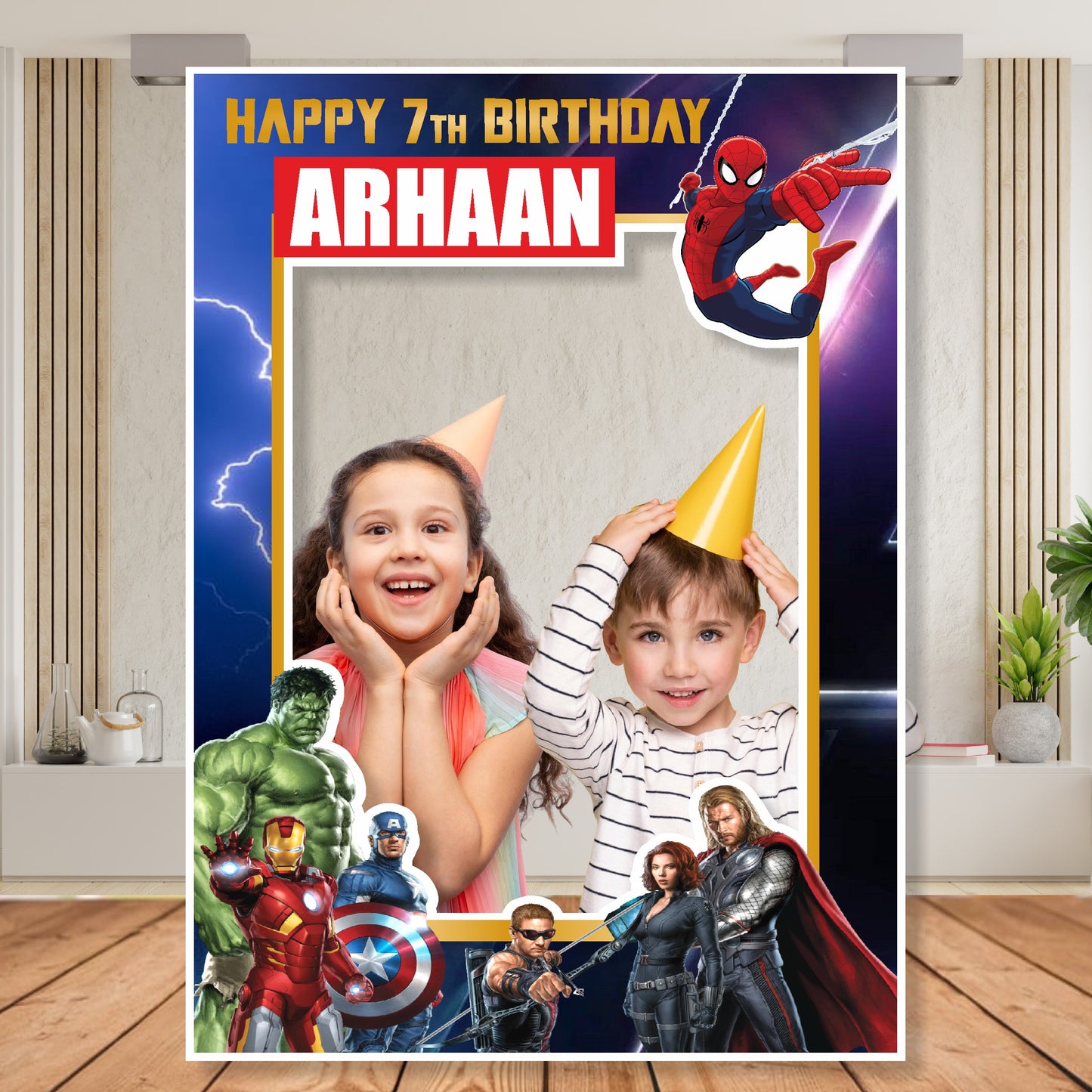 Avengers Theme Personalized Photobooth