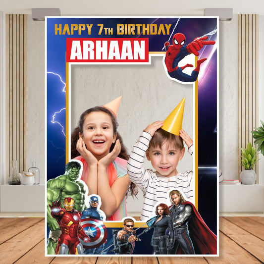 Avengers Theme Personalized Photobooth