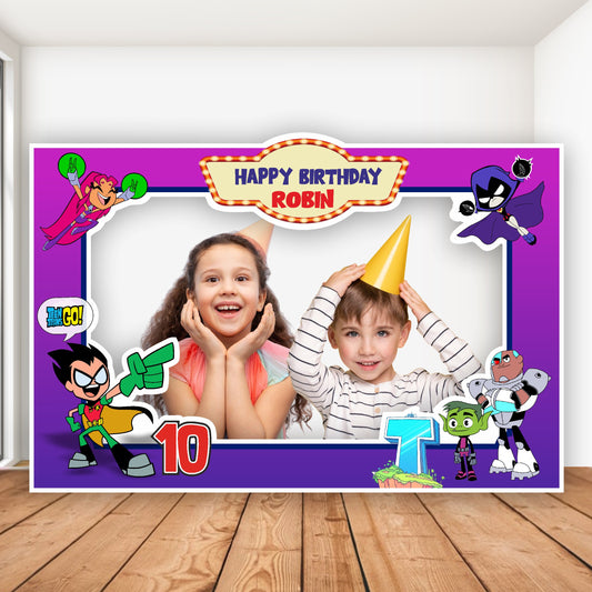 Teen Titans Theme Personalized Photobooth