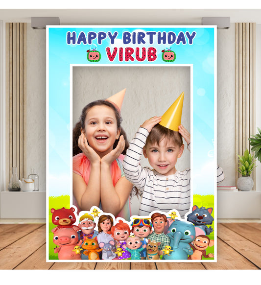 Cocomelon Theme Personalized Photobooth