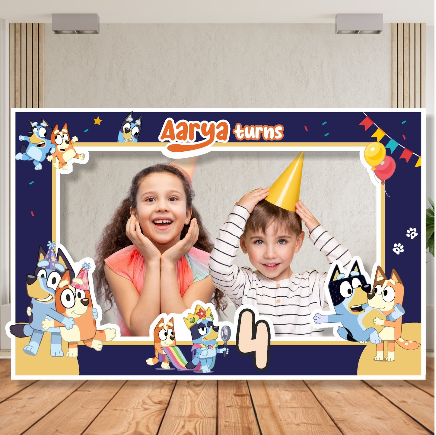 Bluey Theme Personalized  Photobooth