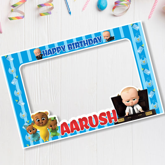 Boss Baby Theme Personalized Photobooth