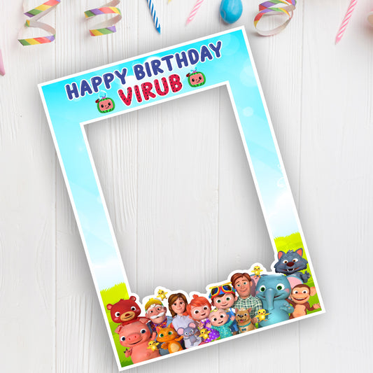 Cocomelon Theme Personalized Photobooth