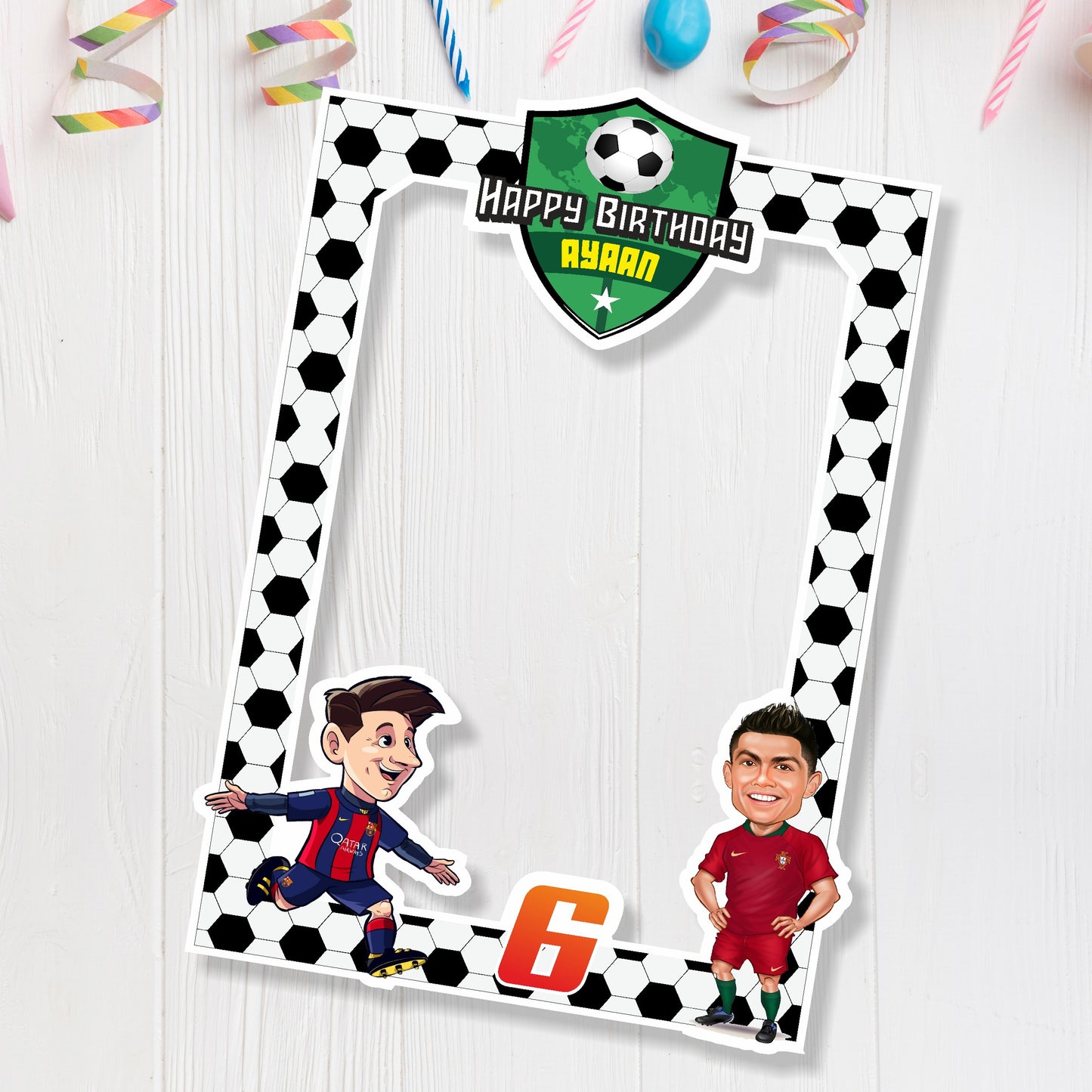 Football Theme Personalized Photobooth