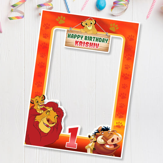 Lion King Theme Personalized Photobooth