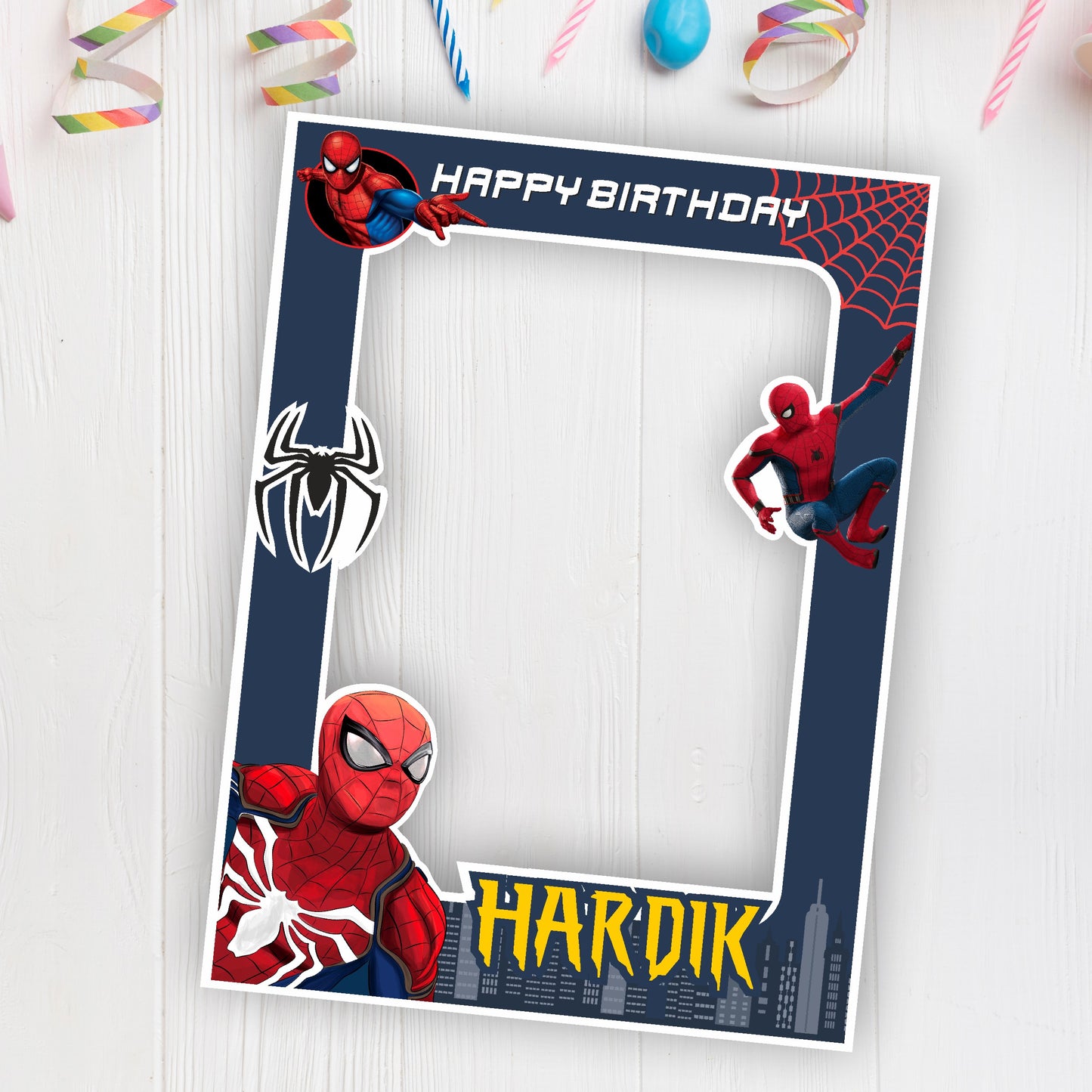 Spiderman Theme Personalized Photobooth