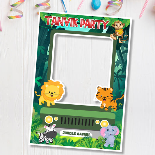 Jungle Theme Personalized Photobooth