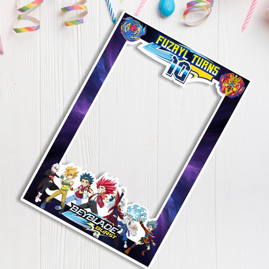 Beyblade Theme Personalized Photobooth