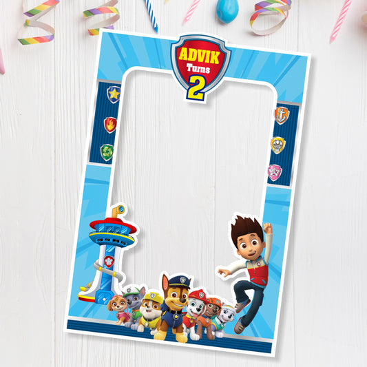 Paw Patrol Theme Personalized Photobooth