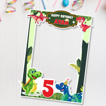 Dino Theme Personalized Photobooth