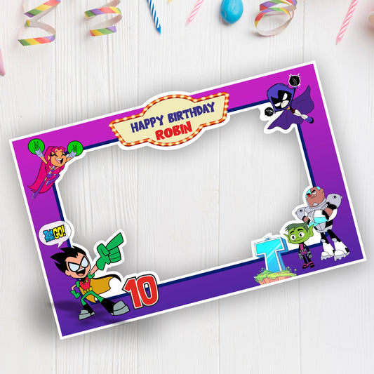 Teen Titans Theme Personalized Photobooth