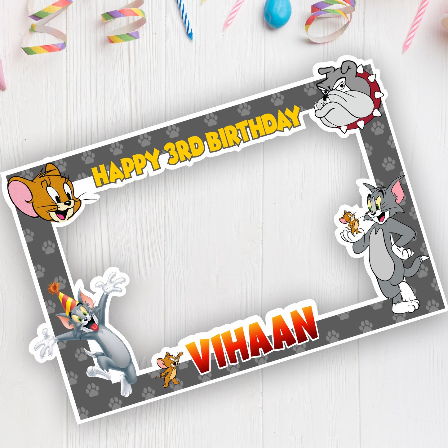 Tom & Jerry Theme Personalized Photobooth