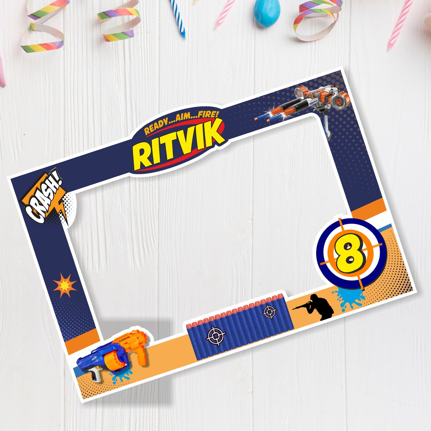 Nerf Gun Theme Photobooth