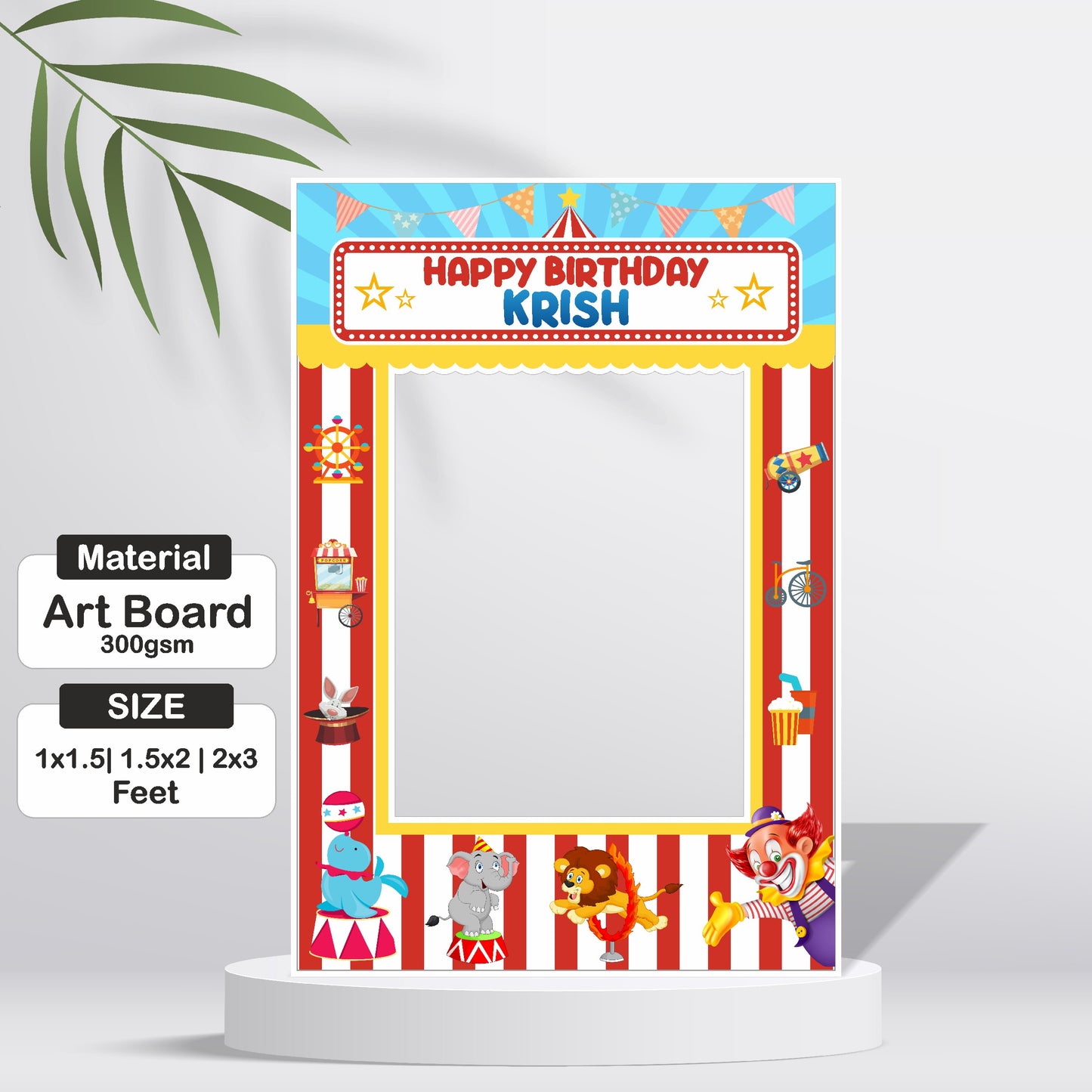 Carnival Theme Personalized Photobooth