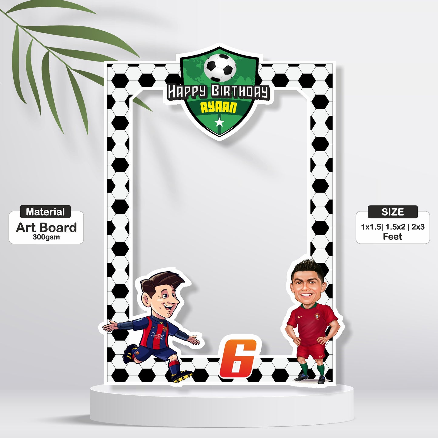 Football Theme Personalized Photobooth
